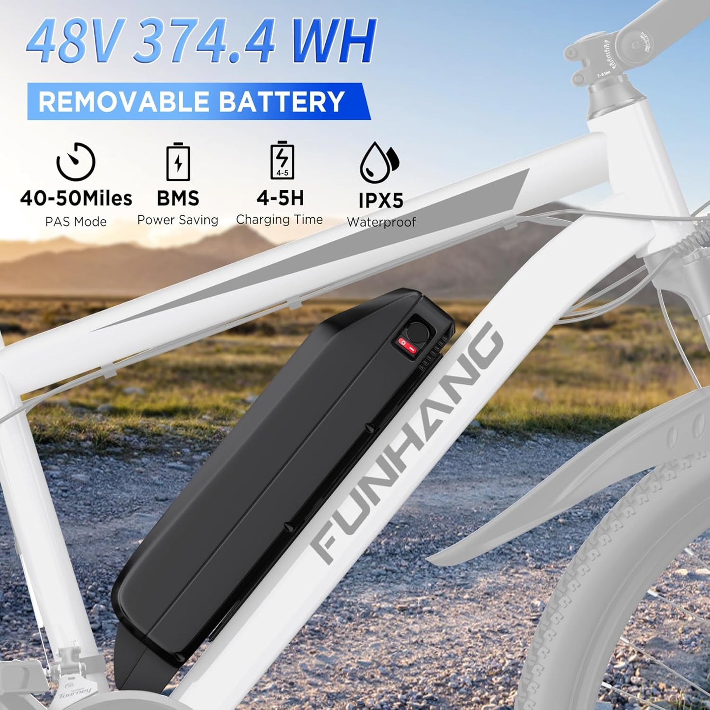 Electric Bike for Adults, 26'' 1000W Peak Ebike