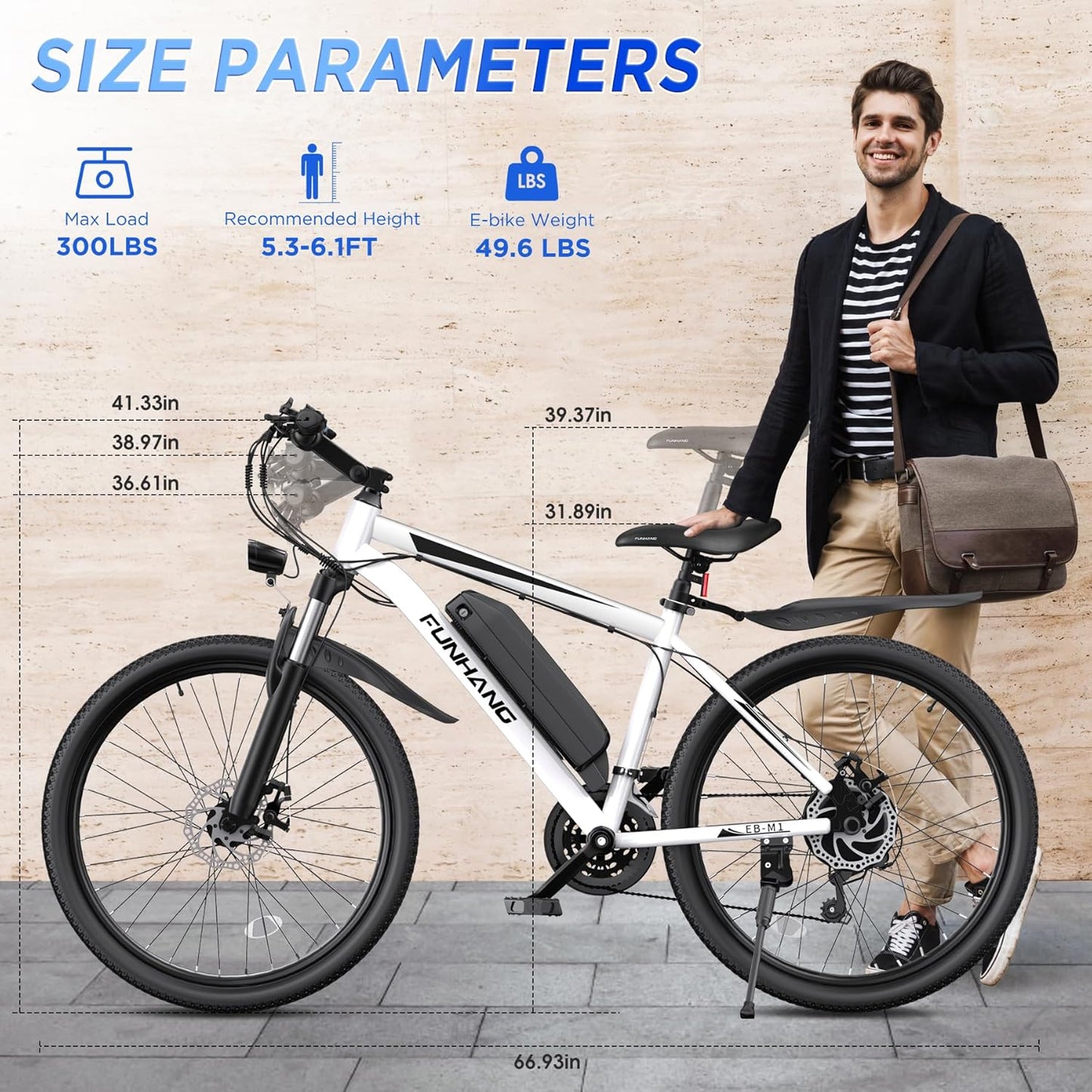 Electric Bike for Adults, 26'' 1000W Peak Ebike