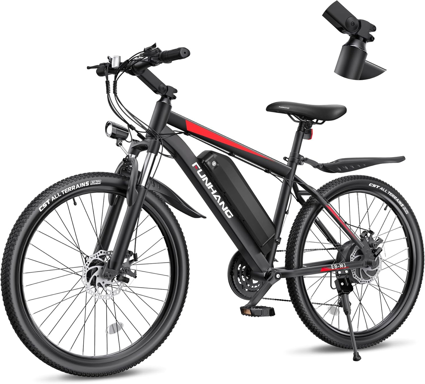 Electric Bike for Adults, 26'' 1000W Peak Ebike